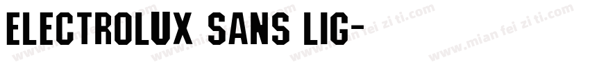 Electrolux Sans Lig字体转换